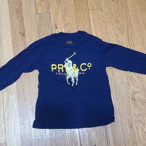 Polo Ralph Lauren Size 3/3T Blue Long Sleeve Shirt